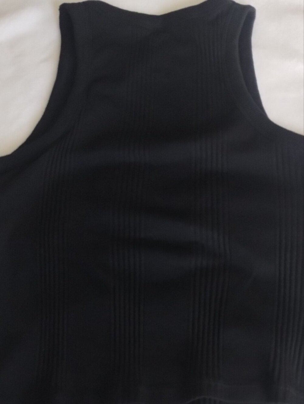 PINK Victoria's Secret Black & White Cotton Ribbed Tank Tops Bra Shelf (2-Pack) - Picture 11 of 15